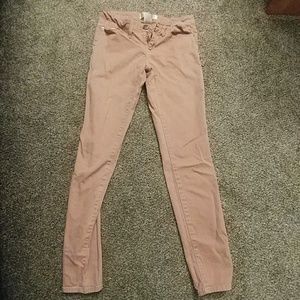Rose color jeggings